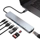 Универсальный USB концентратор для ноутбука 8-Port USB TypeC 3.0 Mini Hub SD, TF, RJ 45 - изображение 6