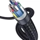 Кабель Baseus Enjoyment Series 4KHD Male To 4KHD Male Adapter Cable 0.75m (WKSX000113) Dark gray - изображение 3