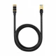 Кабель Baseus high Speed Seven types of RJ45 10Gigabit network cable (round cable) 3m (WKJS010401) Black - зображення 1