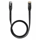 Кабель Baseus high Speed Six types of RJ45 Gigabit network cable (flat cable) 10m (WKJS000201) Black - зображення 1