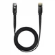 Кабель Baseus high Speed Six types of RJ45 Gigabit network cable (flat cable) 2m (WKJS000101) Black - зображення 1