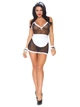 Ігровий костюм сексуальної покоївки Leg Avenue Roleplay Seductive French Maid One Size Чорний - зображення 6