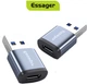 Адаптер Essager Soray OTG Type-C Female to USB -A Male USB3.0 Adaptor Grey (EZJCA-SRB0G) - изображение 2
