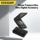 Кабель Essager Type-C to Type-C + Набор переходников коннекторов Multifunctional data cable storage box Black (ECJHZ-JH01-P) - изображение 6