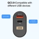 Зарядний пристрій PD 20W Quick Charge 3.0 USB Type-C Адаптер для заряджання Samsung/iPhone/iPad Блок живлення для телефону BLACK (FR-1770) - зображення 3