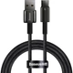 Кабель Baseus Tungsten Gold Fast Charging Data Cable USB to Type-C 100W 1m Black - зображення 2