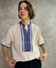 Чоловіча вишиванка з ручною вишивкою хрестиком "Фартова" 11698-54 (XL) - зображення 1