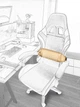Подушка під шию, Метелик. Game-3H-311М.Бежева. - зображення 1