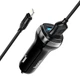 Автомобільний зарядний пристрій HOCO Z40 Superior dual port car charger set(iP) Black (6931474739674) - изображение 4