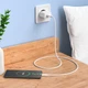 Мережевий зарядний пристрій Hoco C106A Leisure 10.5 Вт USB-A з кабелем Micro-USB білий - изображение 9