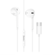 Навушники HOCO M101 Crystal joy Type-C wire-controlled digital earphones with microphone White (6931474782366) - зображення 1