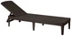 Шезлонг пластиковий Keter Jaipur sun lounger 237958 коричневий - зображення 1