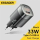 Зарядное устройство Essager 33W GaN TypeC USB Цифровой дисплей PD+QC Быстрая зарядка для Apple iPhone, iPad, MacBook, Samsung, Xiaomi, для ноутбуков Black (693201080967) - изображение 13