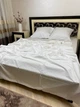 Постельное белье хлопковое в полоску Евро 200 x 220 Страйп сатин 50 x 70 Белое - изображение 1