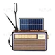 Портативний FM радіоприймач МЕІЕR МD 52І BT FM радіо програвач з флешкою USB на акумуляторі з сонячною батареєю з ліхтариком з повербанком з Bluetooth Блютуз, Фіолетовий - зображення 4
