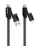 Кабель 4 в 1 Proda Azeada Armor PD-B96th Lightning 100W, Type-c USB to Type-C lightning 1,5 метри чорний - изображение 5