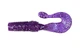 Силиконовый твистер для микроджига Fox 5,5см Grubber #091 (electric violet) (съедобный, 8шт) - изображение 2