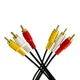 Кабель мультимедийный 3RCA to 3RCA 1.25м кабель тюльпан-тюльпан для приставки/ТВ (1009987-Black) - изображение 4