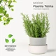 Вазон с поддоном Plastia Tolita 16 см Бежевый (1707281640) - изображение 2