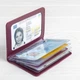 Кожаная обложка на id паспорт, для документов (права, техпаспорт) Герб, Тризуб, бордовый Villini 019 - изображение 2