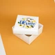 Коробка подарункова eko-kraft 195*195*97 мм Біла Коробка з кришкою для упаковки українських сувенірів "Ukraine" - зображення 6