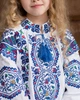 Вишиванка для дівчинки Казка синя MEREZHKA розмір 146 - изображение 13
