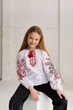 Вишиванка для дівчинки MEREZHKA "Жоржина" червоний, розмір по зросту 134 - изображение 2
