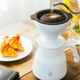 Пуровер воронка v60 02 Hario для приготовления фильтр кофе, с многоразовым фильтром, керамика, Белый, 400 мл - изображение 2