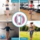 Скоростная кроссфит скакалка VelaSport Invisible 2 в 1 беспроводная со счетчиком, таймером и подшипниками и регулировкой 4мм. Сверхпрочная Розовая - изображение 9