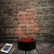 3D светильник с пультом и аккумулятором 3D Lamp Холодное сердце (LP-2673) - изображение 6