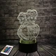 3D светильник с пультом и аккумулятором 3D Lamp Холодное сердце (LP-2673) - изображение 7