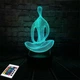 3D светильник с пультом и аккумулятором 3D Lamp Йога (LP-3000) - изображение 5