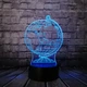 3D світильник з пультом та акумулятором 3D Lamp Глобус (LP-17765) - зображення 8