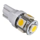 Лампочка автомобільна T10 5-SMD LED W5W - білий - зображення 1
