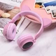 Наушники HOCO W27 Cat ear wireless headphones Pink - изображение 3