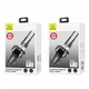 Автомобільний зарядний пристрій 2 USB + кабель Lightning для Iphone 2.1A Kit King Tu Series Dual USB, Usams (NTU35LC13TZ) - зображення 3