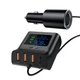 Автомобильное зарядное устройство ACEFAST B8 digital display car HUB charger - изображение 1