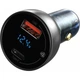 Автомобильное зарядное устройство АЗУ Baseus Particular Digital Display QC+PPS Car Charger 65W Dark Gray Cable(Type-C toType-C100W 1m) - изображение 3