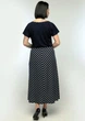Летняя юбка в косую полоску For women М-306 54 Темно-синий - изображение 4