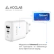 Зарядний пристрій AccLab AL-TC220 (1xUSB, 1xType-C) White (1283126556494) - зображення 4