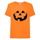 Футболка детская Хэллоуин (Halloween) оранжевая (halloween-010-orange) 128 см - изображение 1