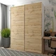 Шкаф-купе Doros G-Caiser Белый / Дуб Евок 2 ДСП / 3 части 180х60х240 см (42005020) - изображение 1