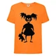 Футболка дитяча Хеллоуїн (Halloween) помаранчева (halloween-07-orange) 140 см - зображення 1