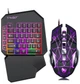 Игровой набор проводной клавиатура и мышка с RGB подсветкой T-Wolf TF900 Black - изображение 1