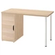 Письмовий стіл IKEA LAGKAPTEN/ALEX 120х60 см білений дуб/білий (195.214.39) - изображение 1