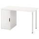 Письмовий стіл IKEA LAGKAPTEN/ALEX 120х60 см білий (995.214.35) - изображение 1