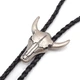 Ковбойська Bow Tie House краватка Bull Skull (галстук-шнурок бола) - металевий колір 09556 - зображення 2