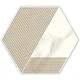 Декор My Way Paradyz Calacatta 17,1x19,8 hexagon a mat - изображение 2