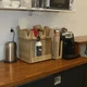Набір для кав'ярні «Для 3 сиропів + HS-3» органайзер-підставка для сиропів, стаканчиків, серветок, цукру та мішалок (лхдф) на 11 (8+3) відділень «CD» (81111185) коричневий - зображення 2