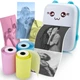 Портативный термопринтер JETIX Mini printer Blue +5 рулонов самоклеющейся термобумаги - изображение 4